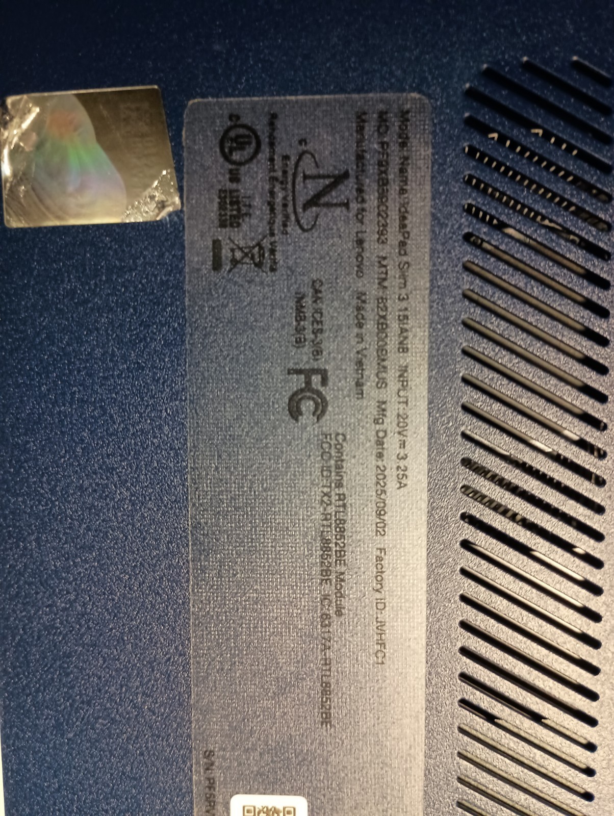 lenovo ideapad slim 3 15IAN8
