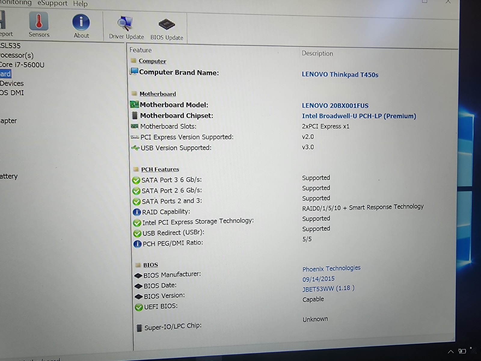 Lenovo ThinkPad T460s 14″ Black FHD i7-5600U 2.60GHz 8GB 512GB SSD