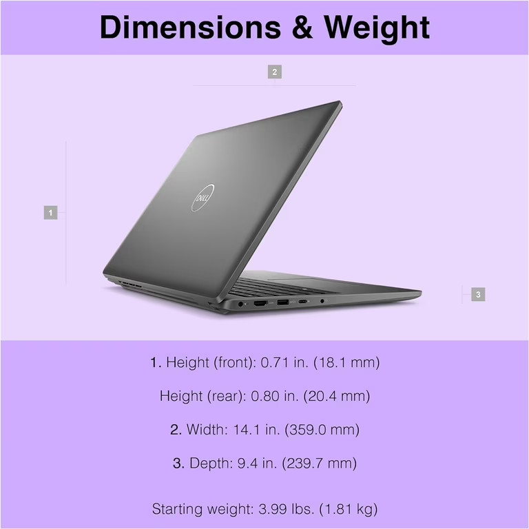 Dell Latitude 3540 15″ FHD Intel i7-1355U @5.0GHz 16GB RAM 256GB NVMe Win11 Pro