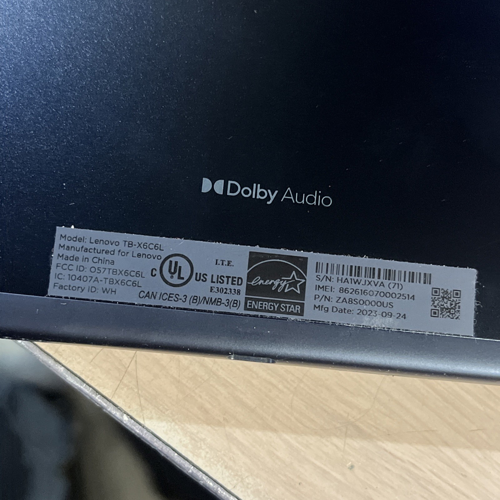 x4 LENOVO TB-X6C6L 10.3 TABLET