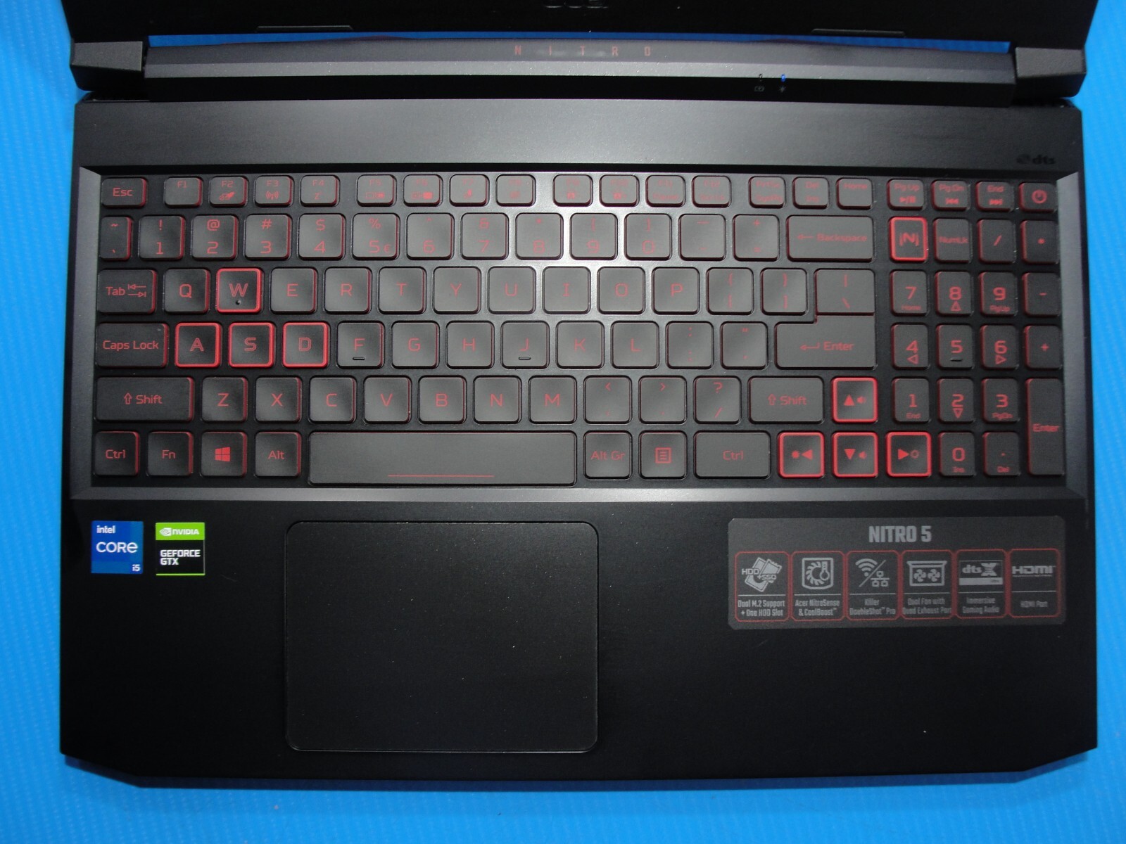 Acer Nitro 5 AN515-57 15.6” FHD i5-11400H 2.7GHz 8GB SSD 256GB NV GeForce GTX