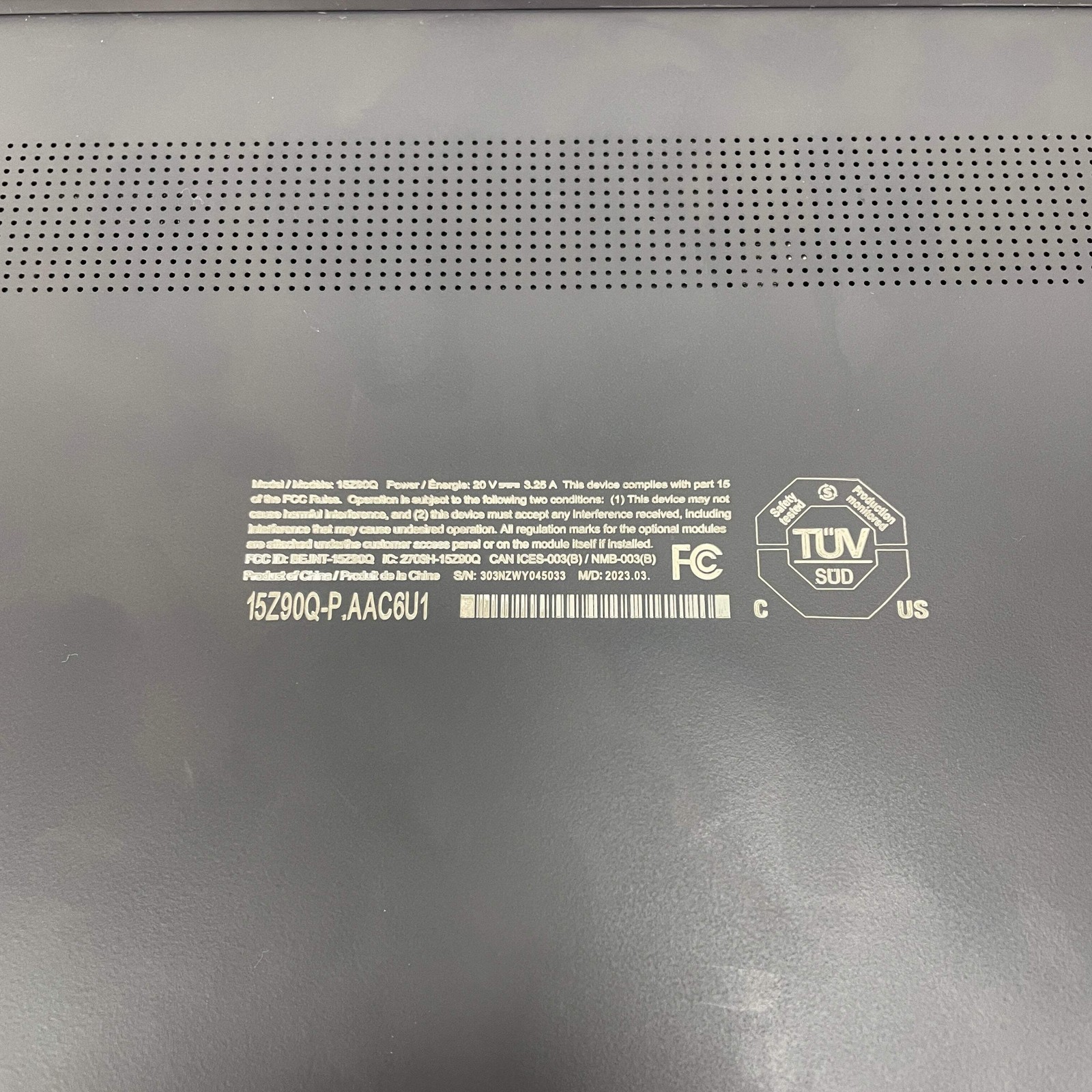 LG Gram 15Z90Q 15.6″ i5-1240P 1.7GHz 16GB RAM 512GB SSD
