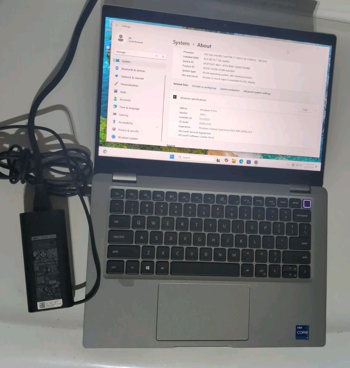 Dell Latitude 5320 13.3 Laptop Intel i7 1185G7 11th 3GHz 16GB 1TB Nvme Win 11 Pr