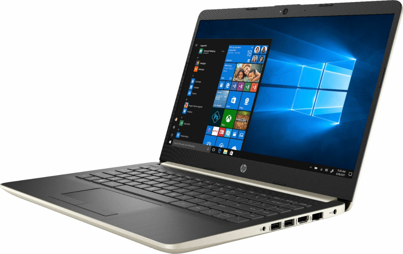 14″ Laptop – Intel Core i3 – 8GB Memory – 1TB Hard Drive – HP Finish In Pale Gol