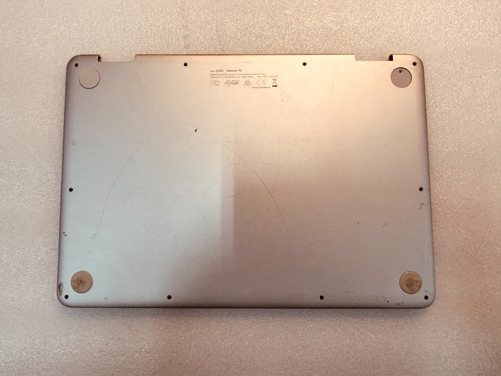 ASUS Chromebook Flip C302C Silver 12.5″ Screen Chrome OS Touchscreen Notebook PC