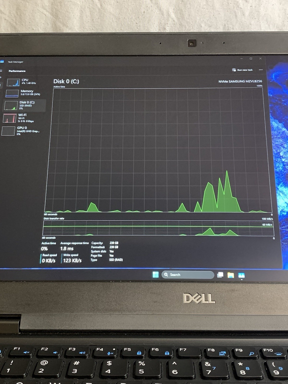 Dell Latitude 5490 i5-8350U 16GB 256GB SSD Win11 14in FHD Touchscreen Black