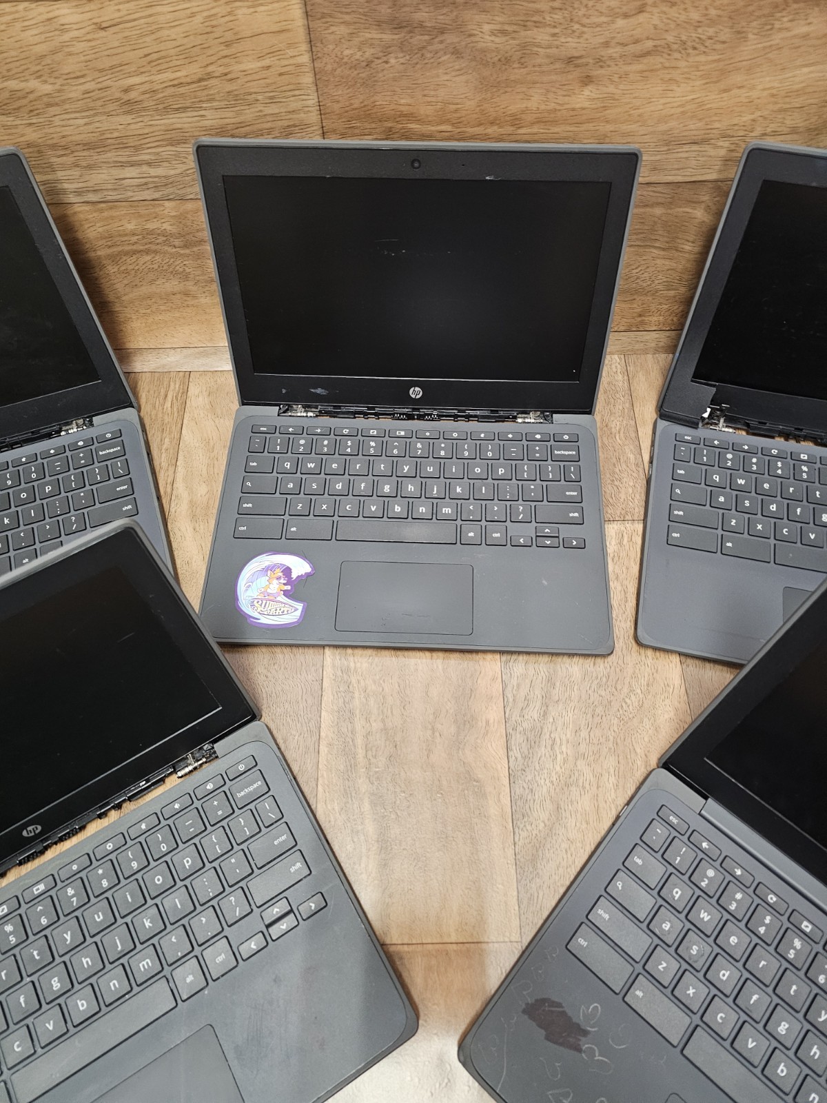 Lot of 10 HP Chromebook 11A G8 EE 11.6″ A4-9120C 4GB 32GB Parts Repair Locked