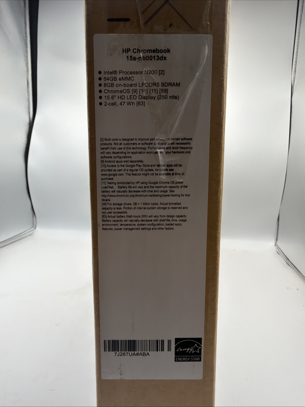 HP Chromebook 15.6 15a-nb0013dx Intel N200 8GB 64GB eMMC Natural Silver