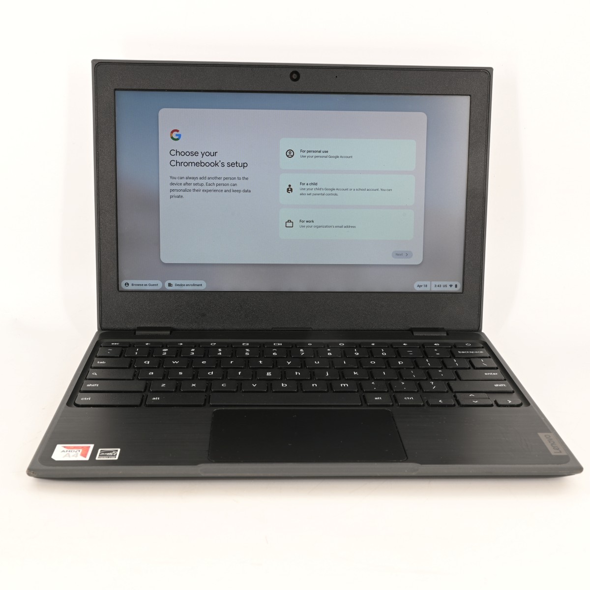 AMD Chromebook 100E – AMD A4-9120C 4GB RAM – Very Good (PZ2002438)