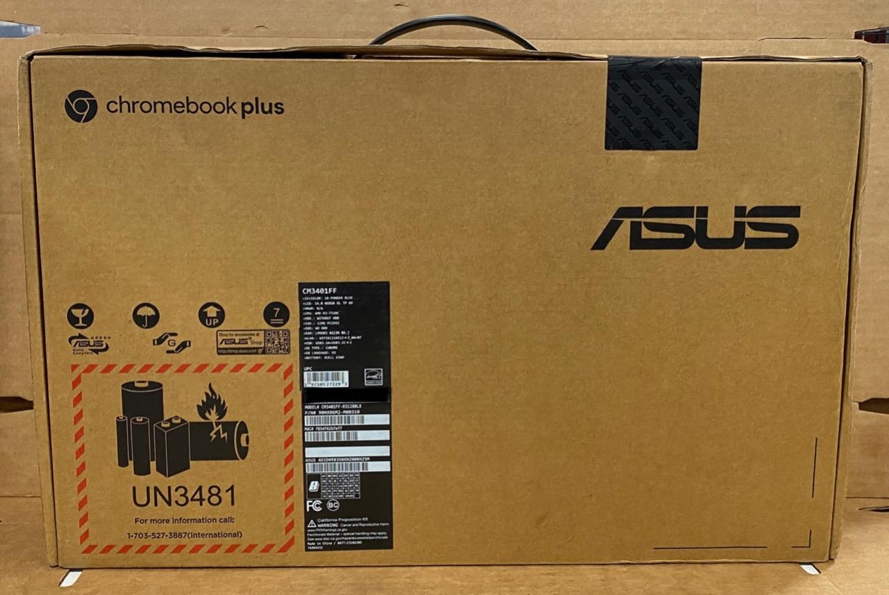 ASUS 14″ 2-IN-1 CHROMEBOOK PLUS LAPTOP AMD R3-7320C 8GB 128GB SSD-PONDER BLUE.