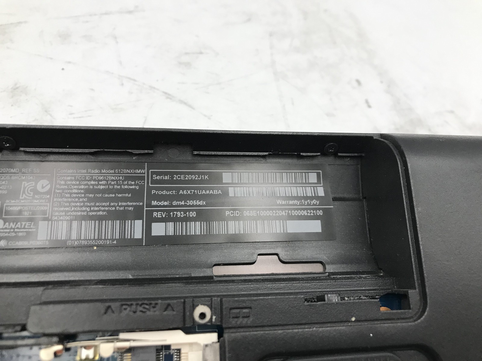 HP PAVILION DM4 3055DX – FOR PARTS/REPAIR – INTEL I5 2430M – NO RAM – READ – BB!