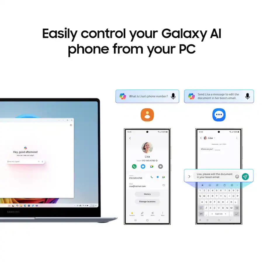 Samsung – Galaxy Book4 Edge – Copilot+ PC – 14″ AMOLED Touch-Screen Laptop – NEW