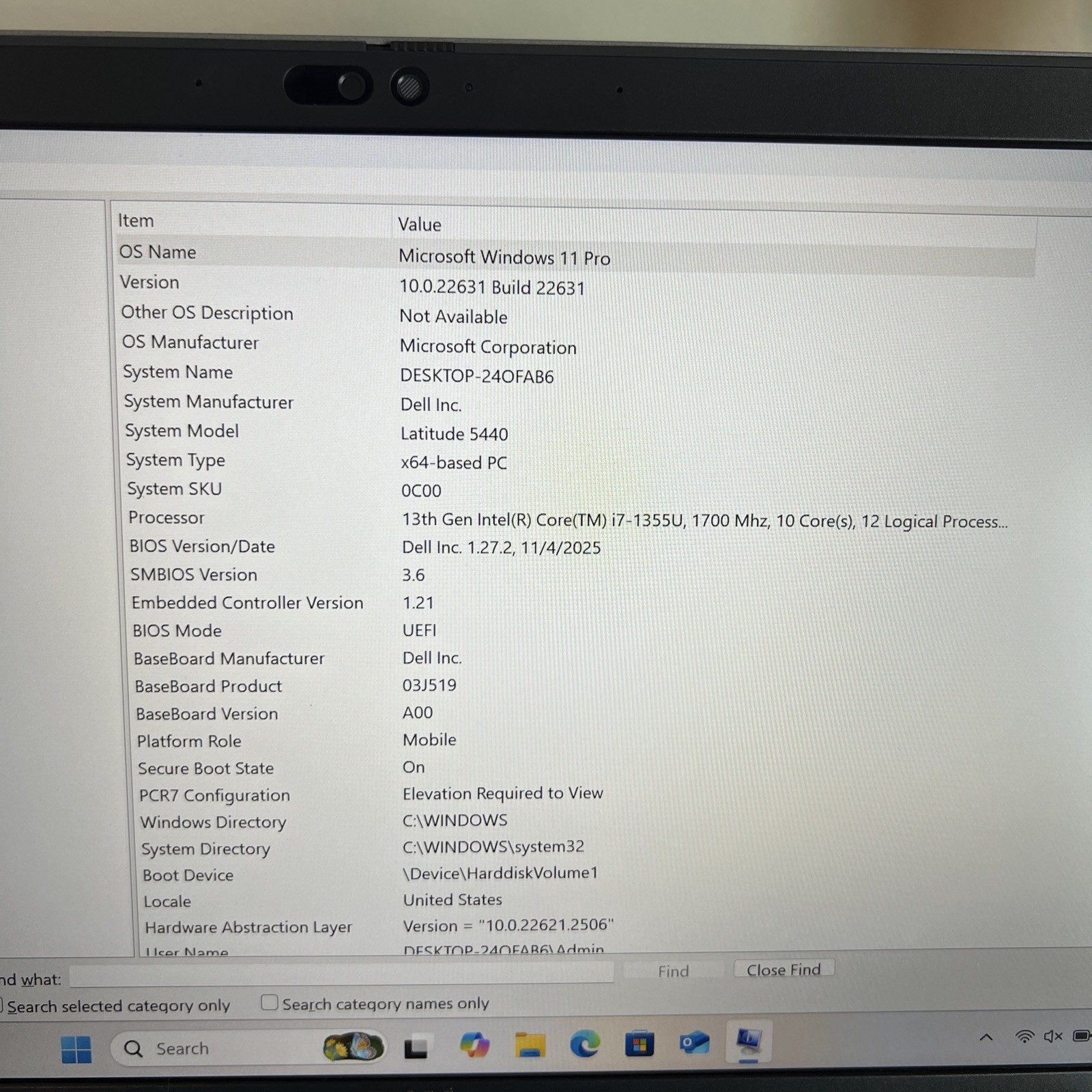 Dell Latitude 5440 Win 11 Pro i7 16 GB RAM 256 GB SSD Free Shipping