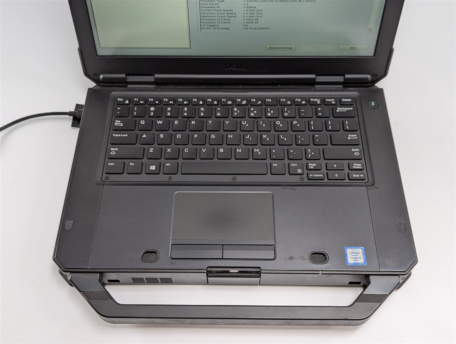 Dell 5424 Rugged 14” Intel i5-8350U 16GB 128GB SSD Full HD Field Laptop