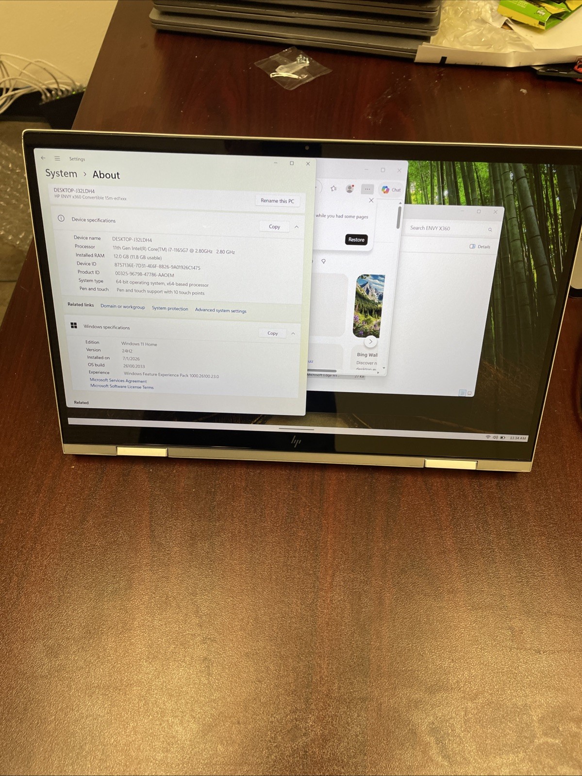 HP ENVY x360 15m-ed1023dx i7-1165G7 12GB 512GB SSD FHD Touch Win11 w/ AC