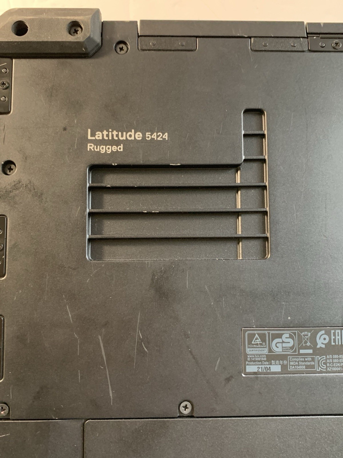 Dell Latitude 5424 Rugged 14″ Core i5-8350U 1.70 GHZ 32 GB RAM 256GB SSD Good