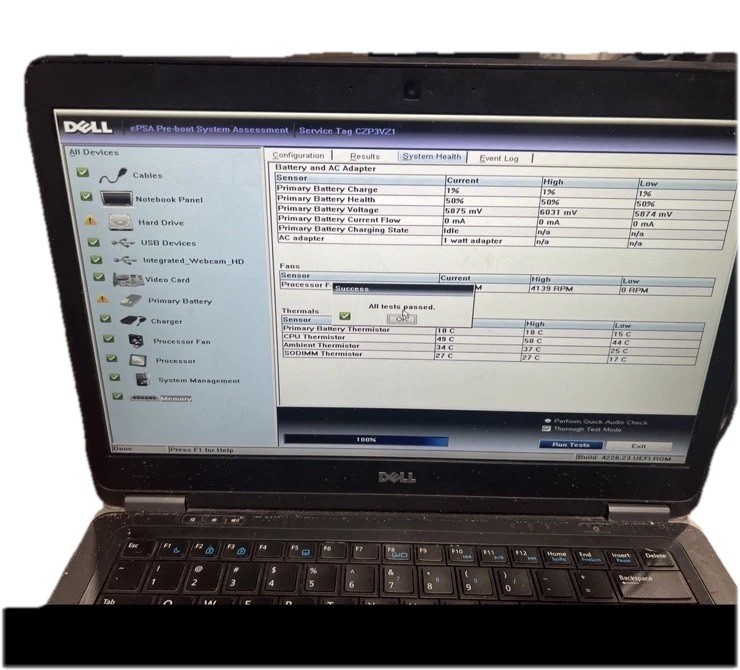 Dell Latitude E7440 i3-4030U@1.90GHz, 8 GB RAM, 14″, No HDD **Turns On