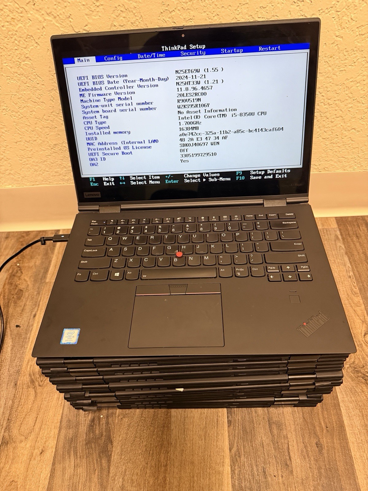 Lenovo ThinkPad X1 Yoga Gen 3 Laptop 14-inch Core i5 8th Gen 16gb Ram No SSD