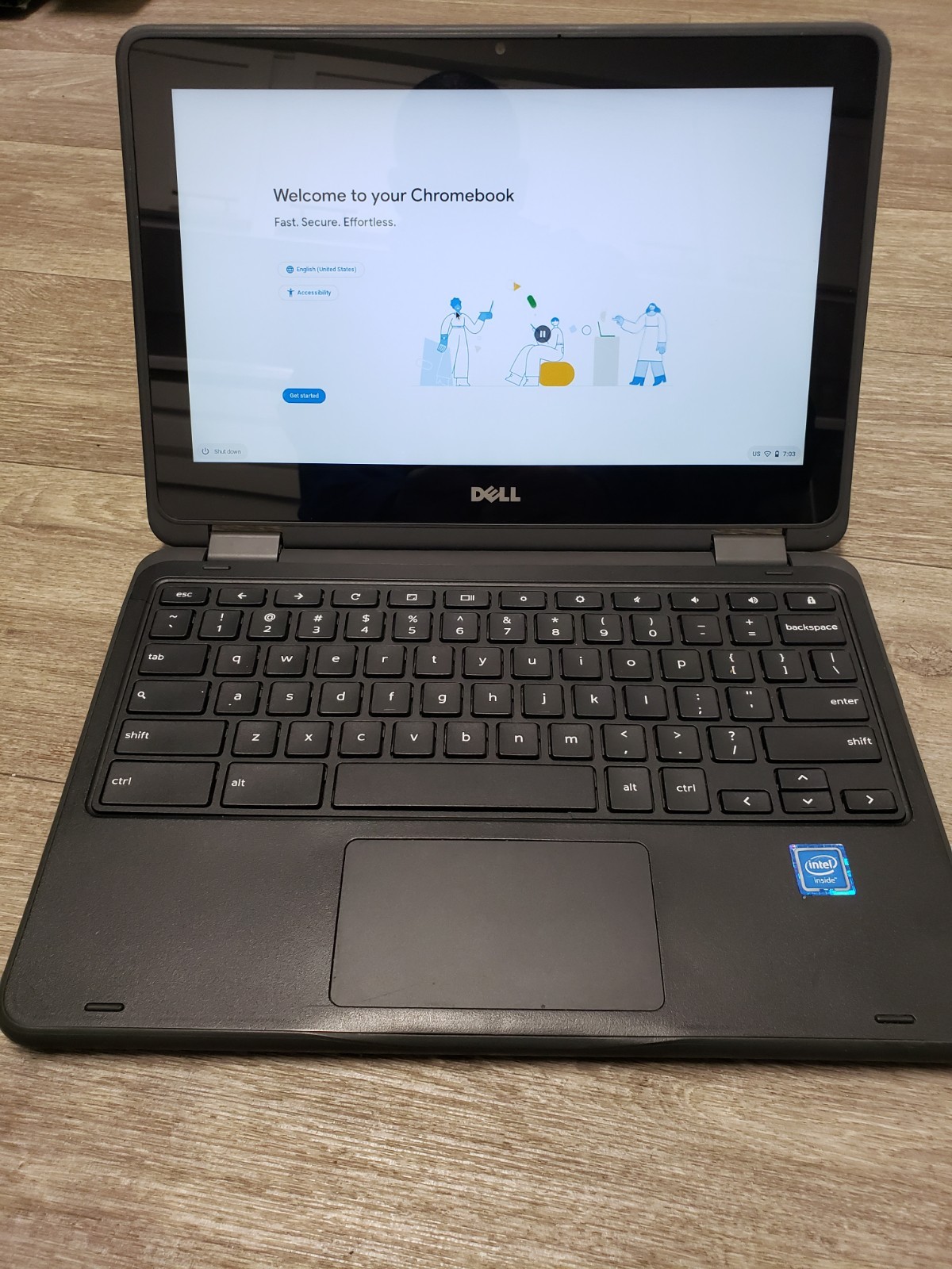 Dell Chromebook 11 3189 P26T 11.6″ Touch Celeron N3060 1.60GHz 4GB 16GB w/AC Adp