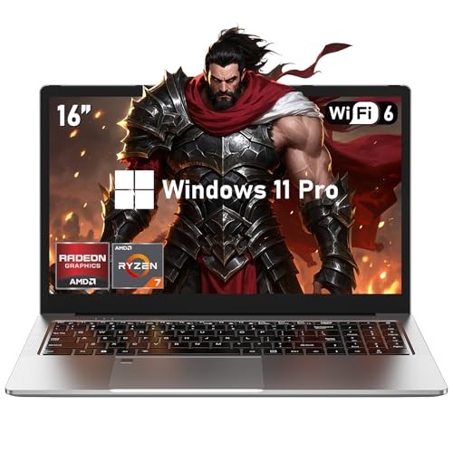 Gaming Laptop, 16 Inch Lap Top Computer 2026 16.0 GB 16 Inches Silver 1.0 TB
