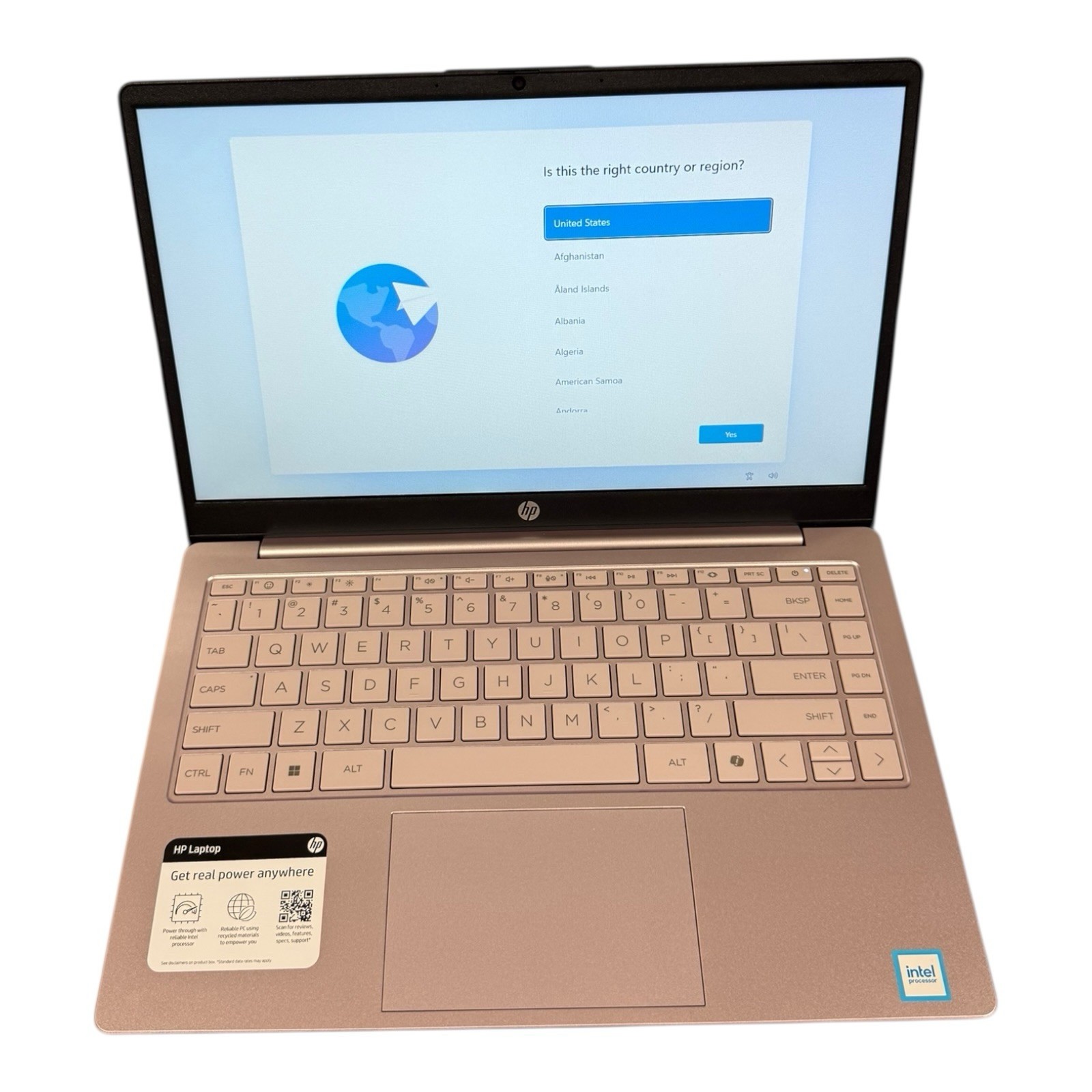HP 14″ Laptop Intel N150 4GB RAM 128GB UFS Windows 11 Pink New