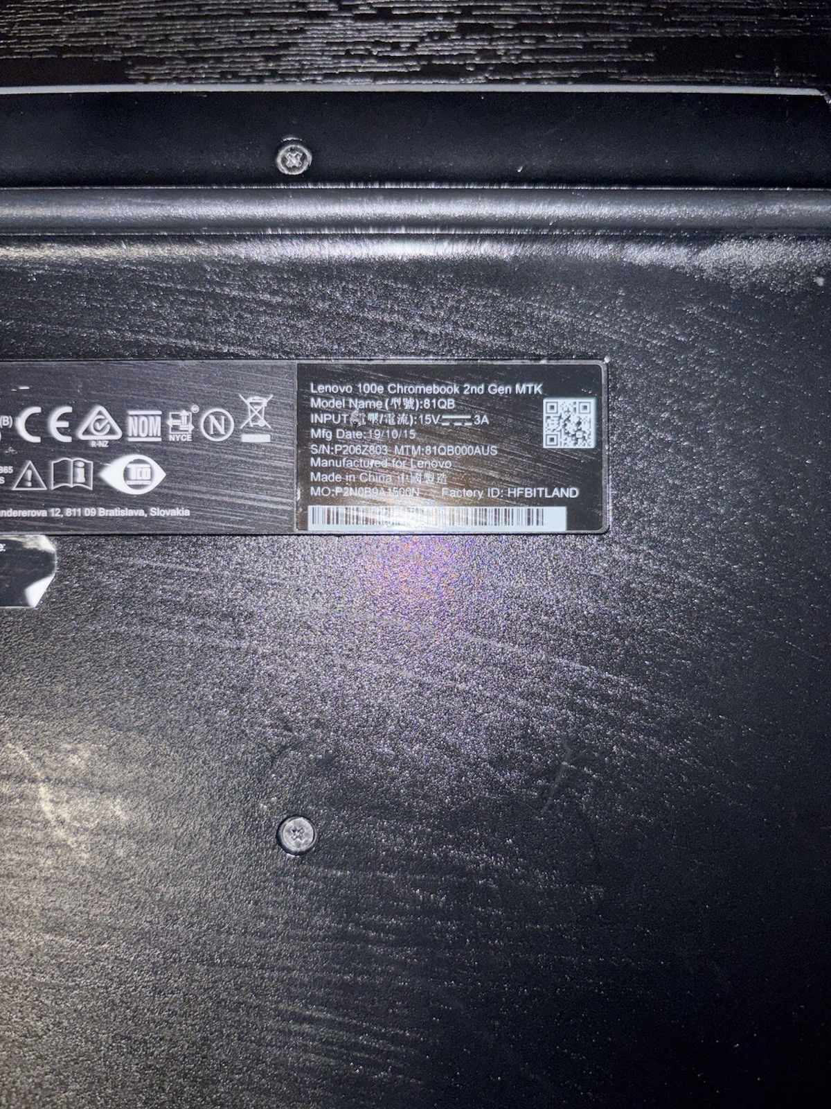 Lenovo 100e Chromebook 2nd Gen MTK 11.6″ 4GB 16GB Chrome OS Black