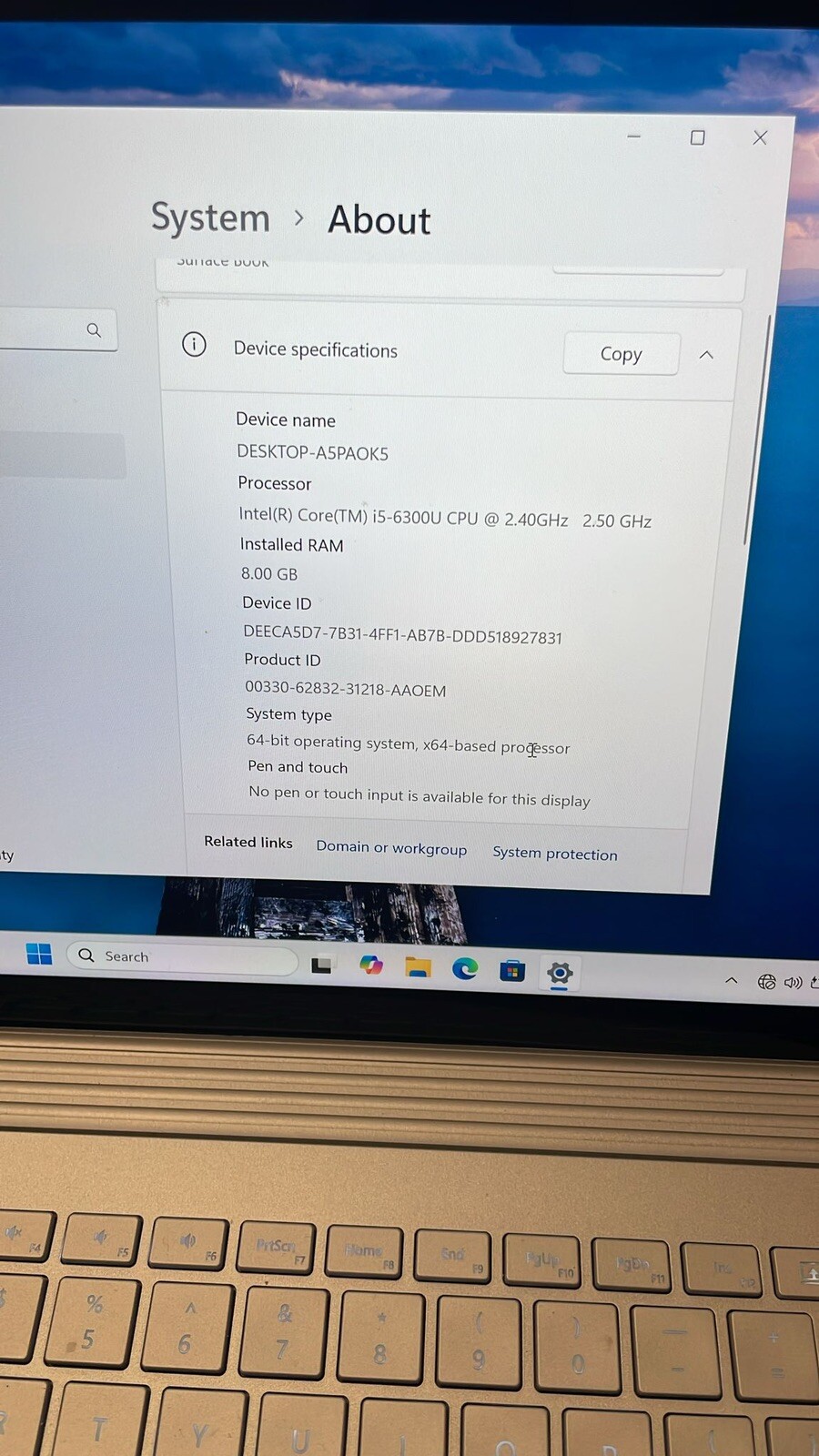 Microsoft Surface Book i5-6300U 2.50GHz 8GB RAM 256GB SSD QTY 4