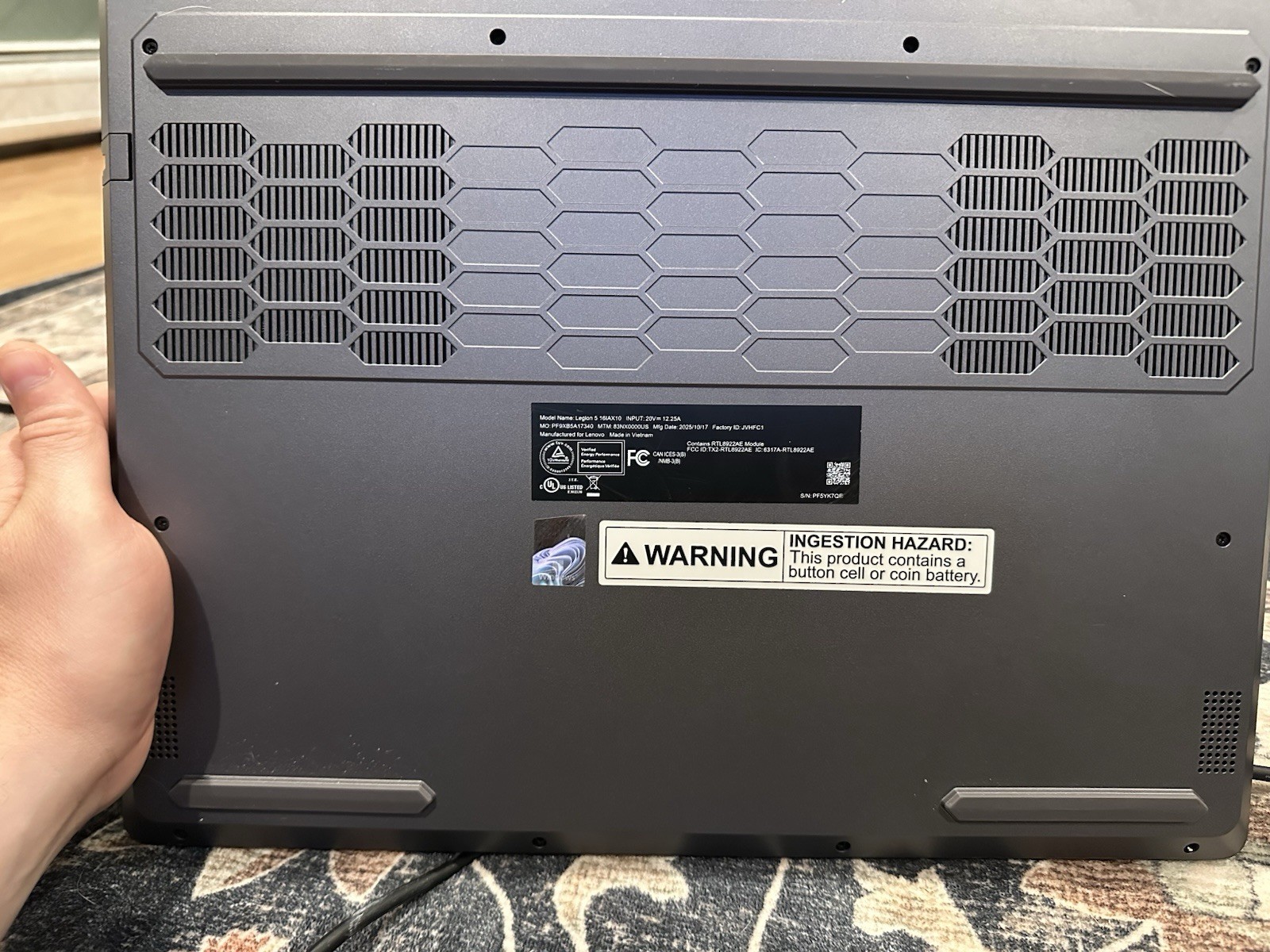 Lenovo Legion 5 16IAX10 16″ Ultra 9 275HX 32GB 512 SSD RTX 5060 W11H – Read