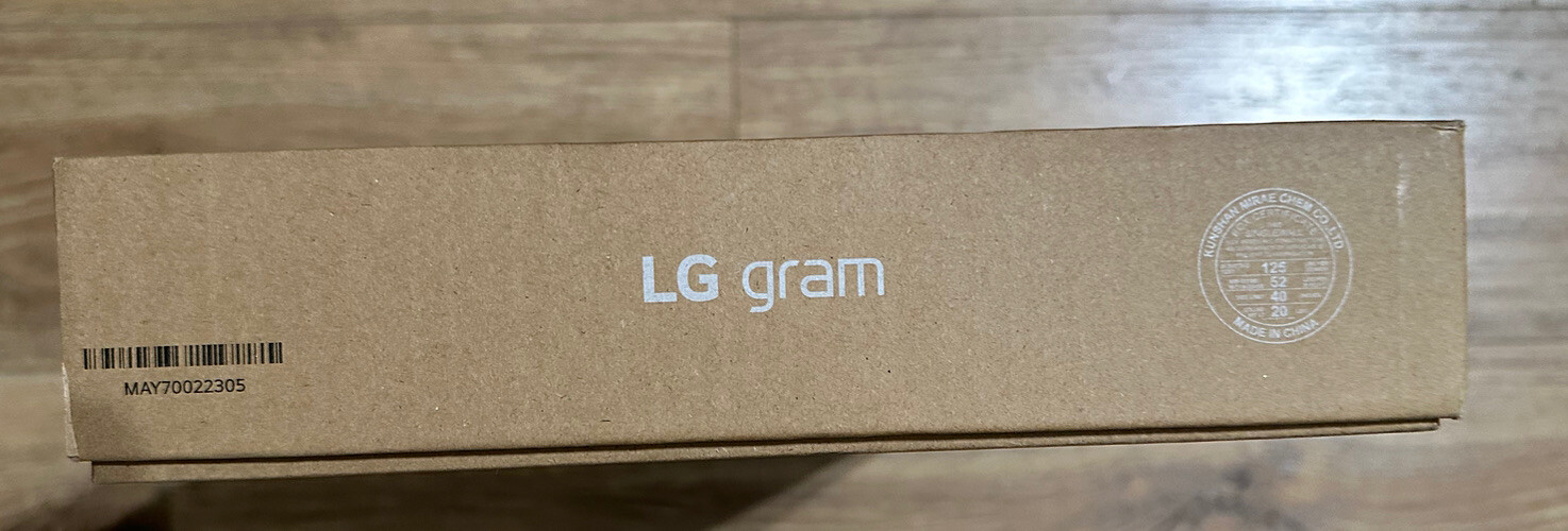 LG Gram 16″ Laptop I7 12 Gen / 16GB RAM/ 256GB SSD + 2TB Samsung SSD Ext Incl