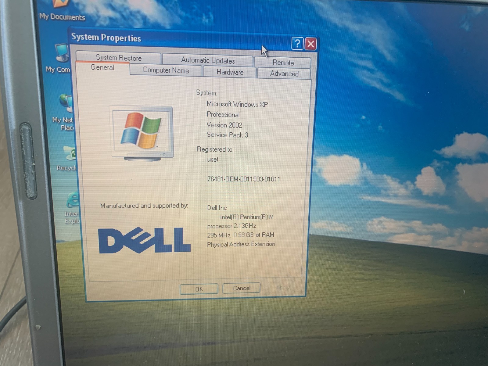 Dell Latitude D610 14″ Intel Pentium M 2.13GHz 1GB RAM 60GB HDD Win XP Pro
