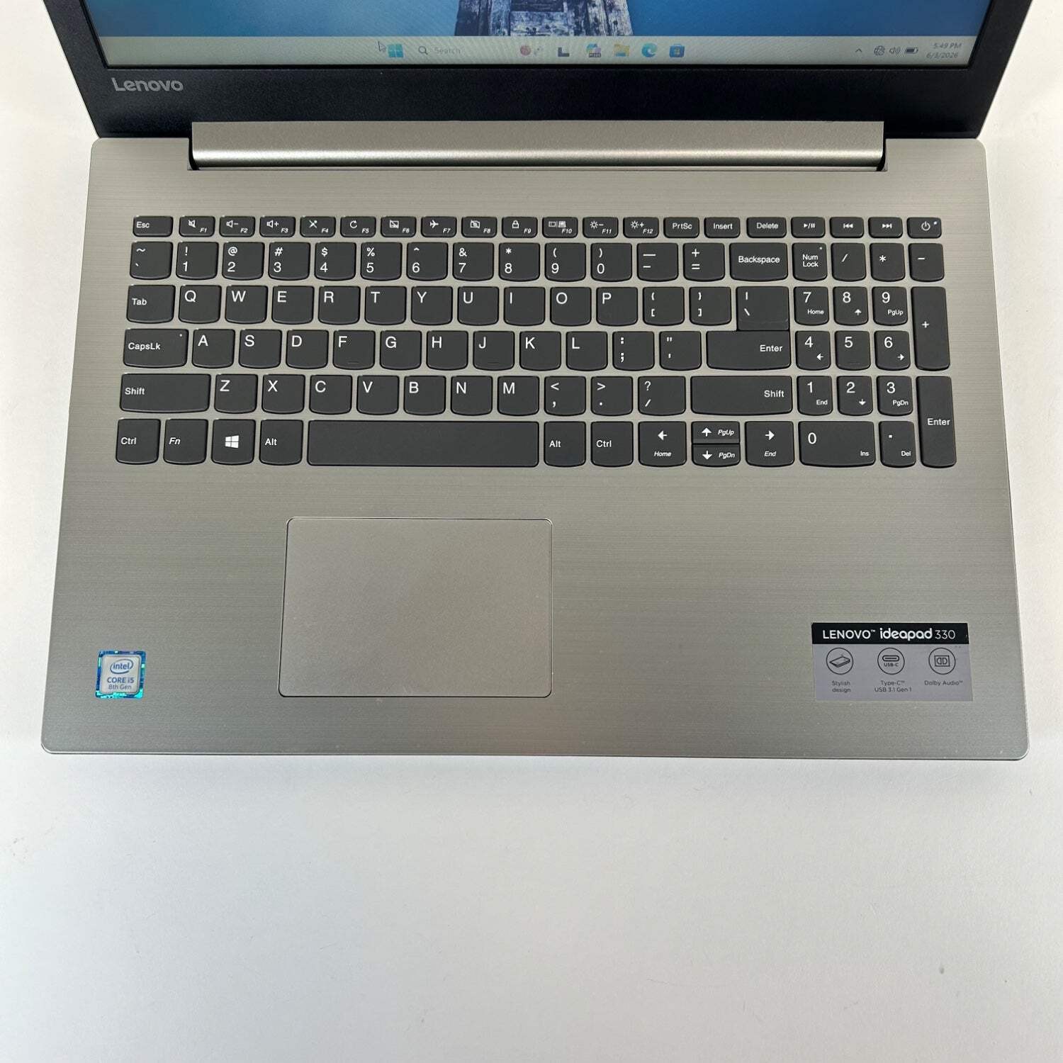 Broken Lenovo Ideapad 330 15IKB3 15.6″ i5-8250U 1.6GHz 8GB RAM 1TB HDD Read