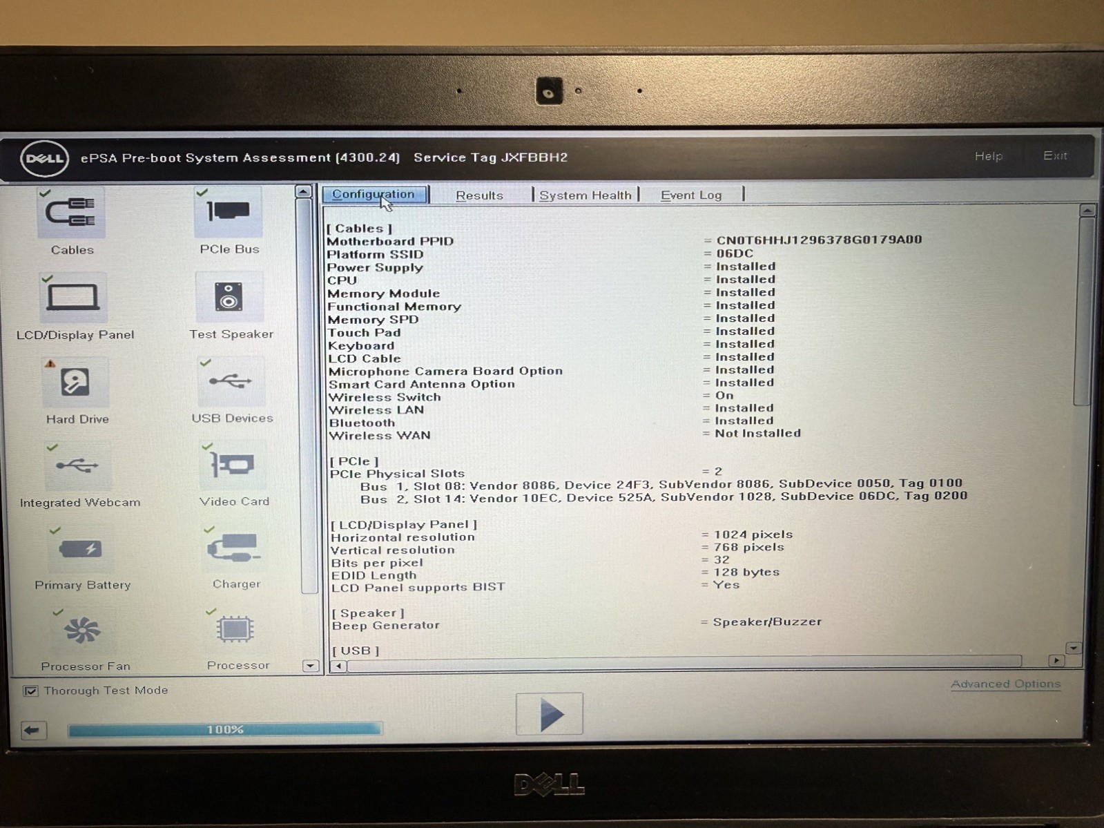 Dell Latitude E7470 Laptop Intel i7 6th Gen No HD/OS/AC Adapter- Swollen Battery