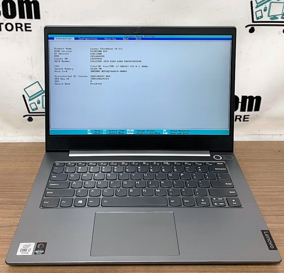 Lenovo ThinkBook 14-IIL Iris Plus i7-1065G7 1.30GHz 16gb RAM 256gb SSD NO Os
