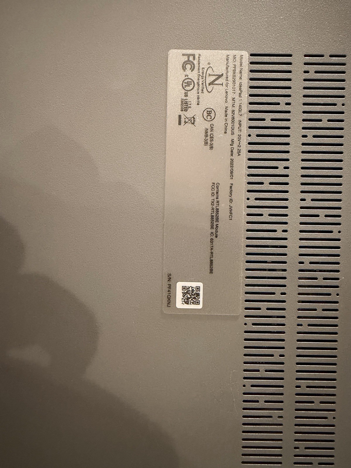Lenovo IdeaPad 1 14IGL7 Laptop Type 82V6 EUC!