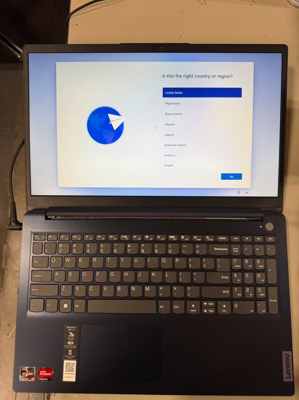 Lenovo IdeaPad 1 15.6″ Laptop AMD Ryzen 3 7320U 8GB RAM 256GB SSD W11H S Mode