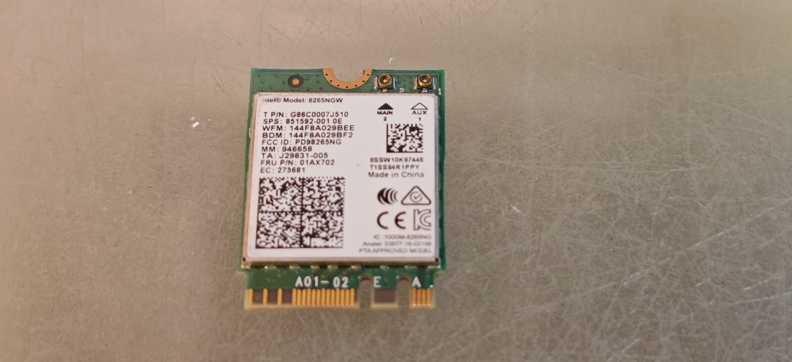 LENOVO THINKPAD L460 L450 L480 L490 T480 DUAL BAND WIFI CARD COMBO
