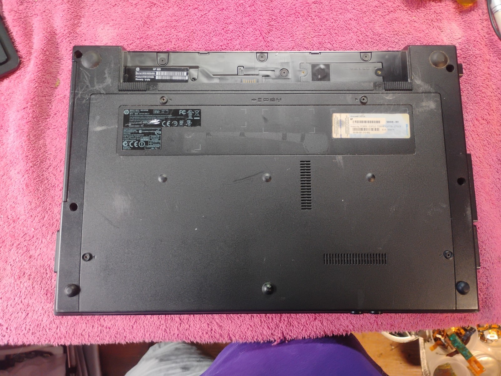 HP 625 non-working for parts- used