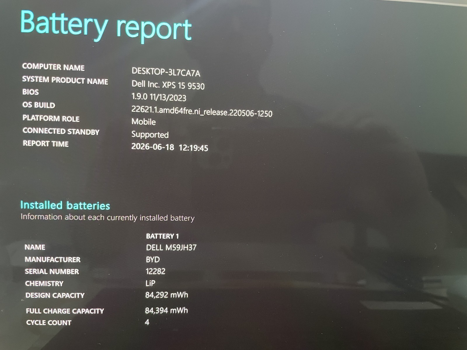 Dell XPS 15 9530 3.5K OLED Touch i7-13700H 32GB 1TB SSD RTX 4050 – 100% Battery