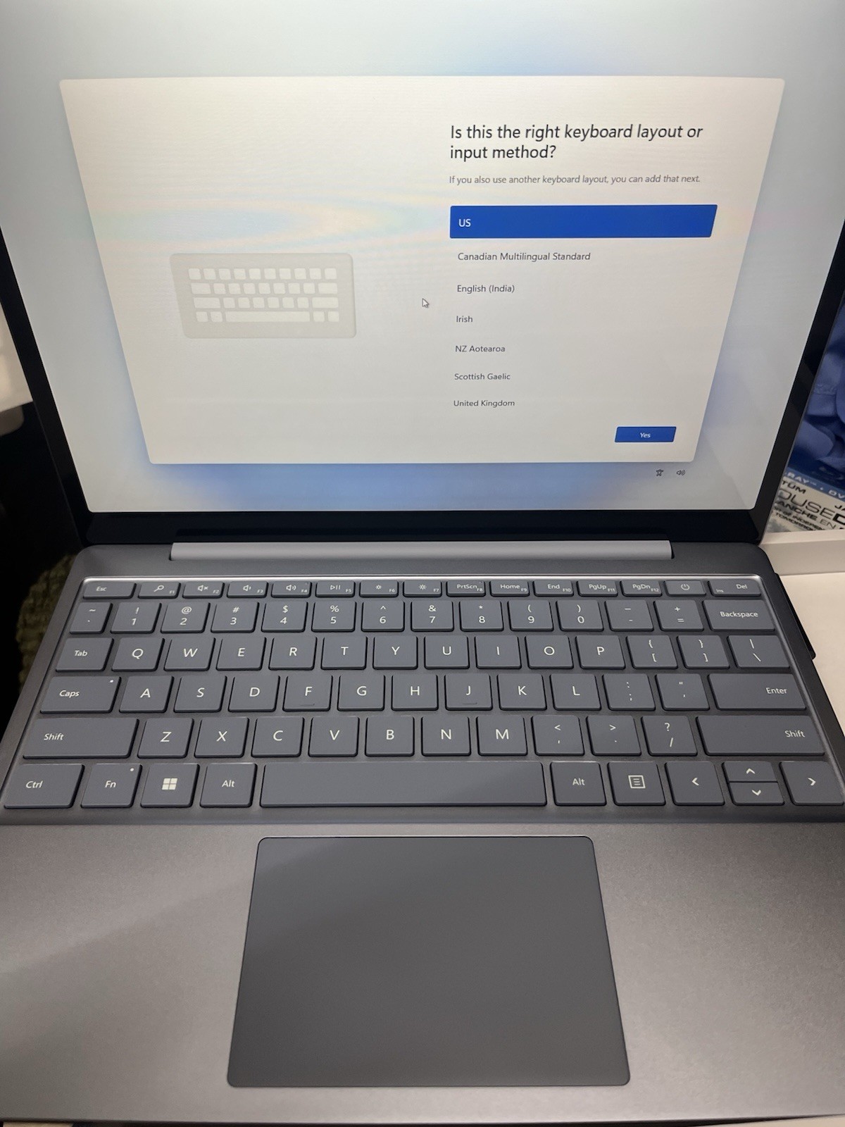 Microsoft Surface Laptop Go 3 12.4″ Intel Core I5, 8GB RAM, 128GB SSD Ice Blue