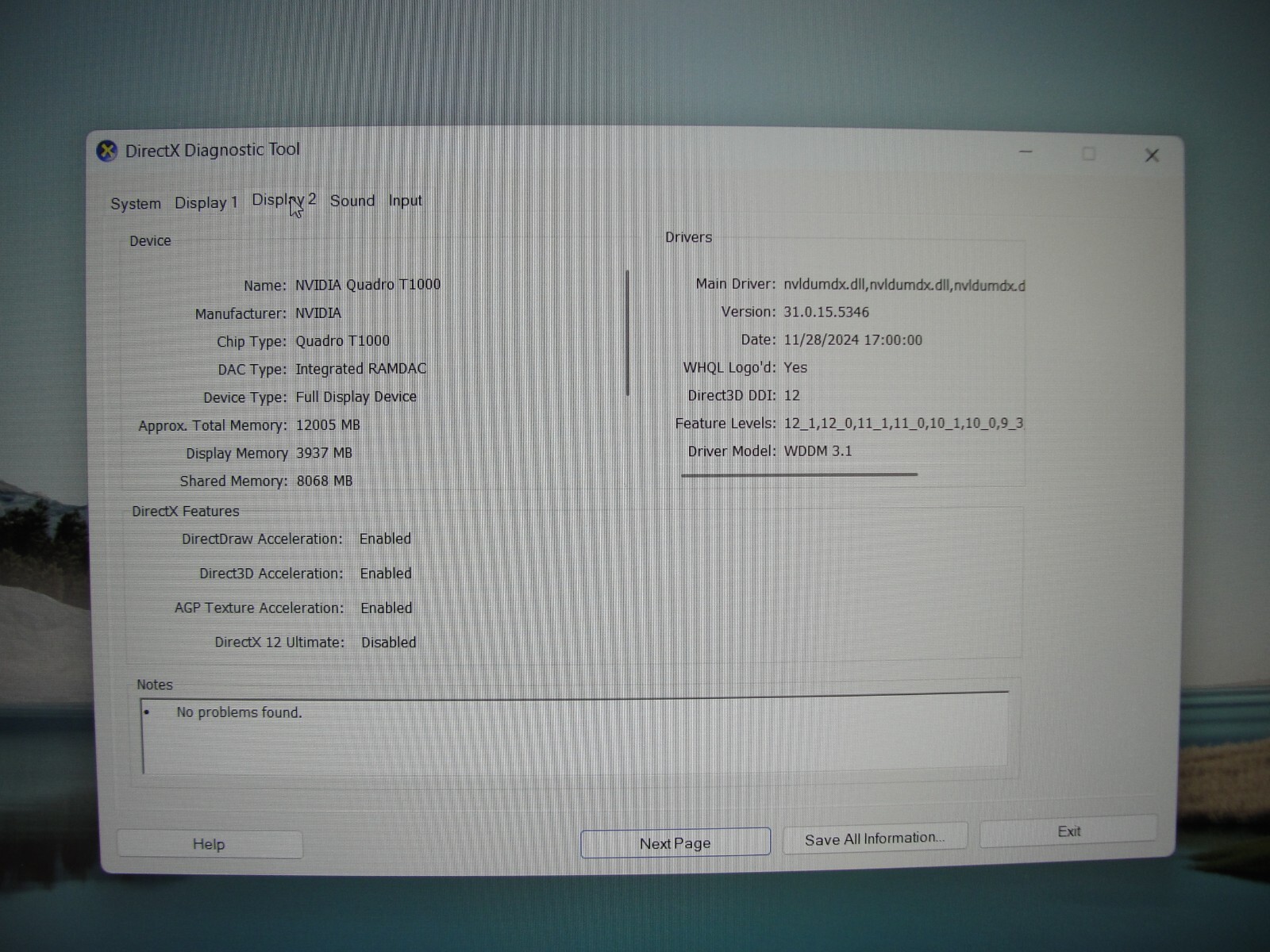 Dell Precision 7540 15” FHD i5-9400H 2.5GHz 16GB SSD 256GB NVIDIA Quadro T1000