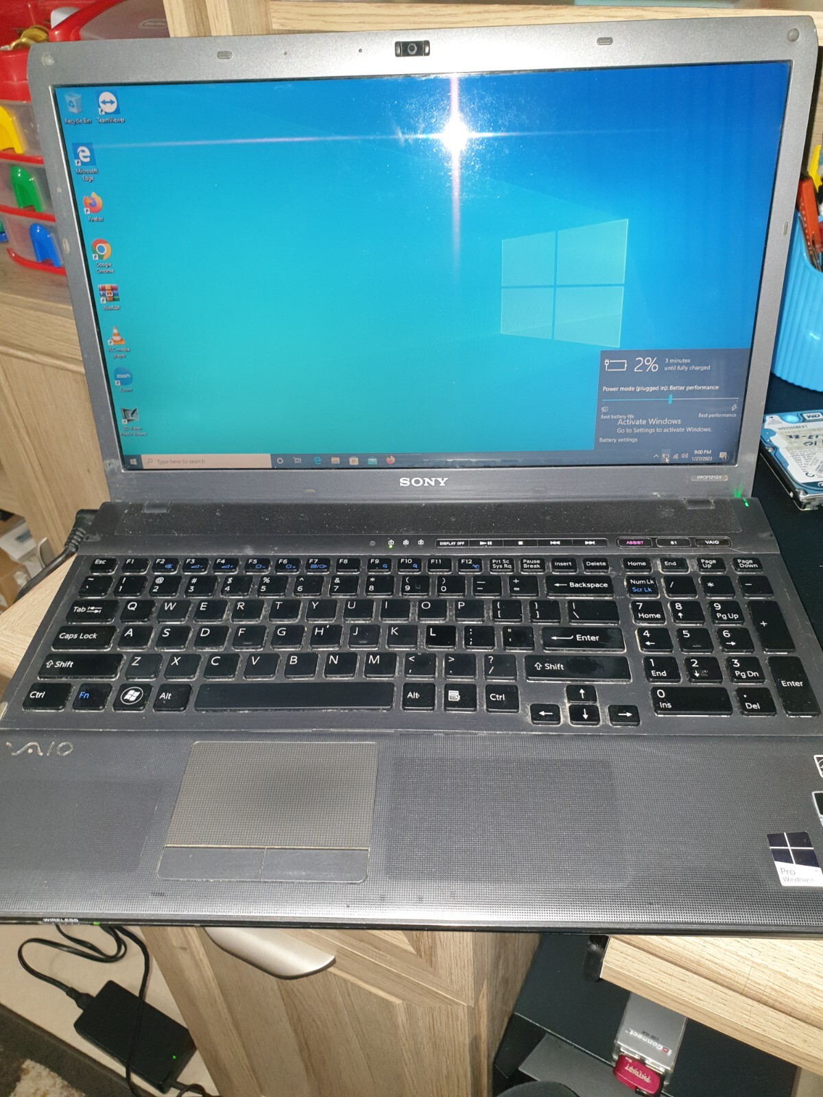 Sony VAIO INTEL CORE I7-740QM 1.73 GHz 16.4IN 500GB 8GB Ram Win 10 Blu-Ray