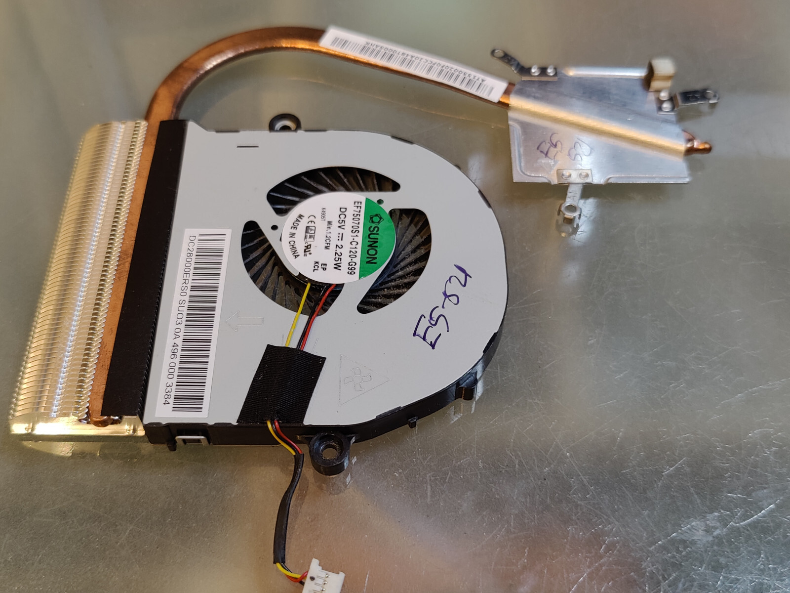 ACER E5-571 E5-521 E5-531 511 E5-551 HEATSINK FAN AT1550020F0 DC28000ERS0