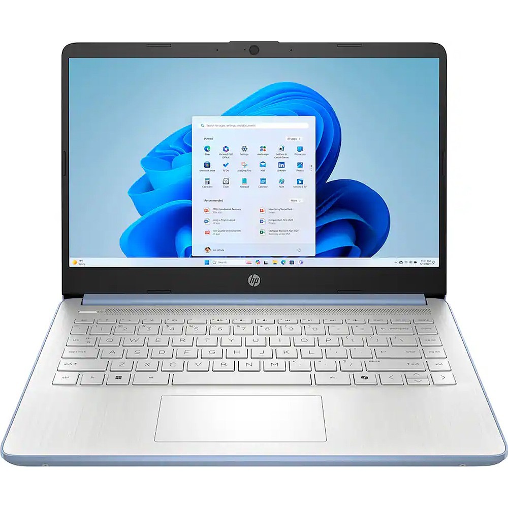 HP 14-DQ6012DX 14″ Laptop Intel N150 4GB RAM 128GB SSD WiFi 6 Windows 11 Blue