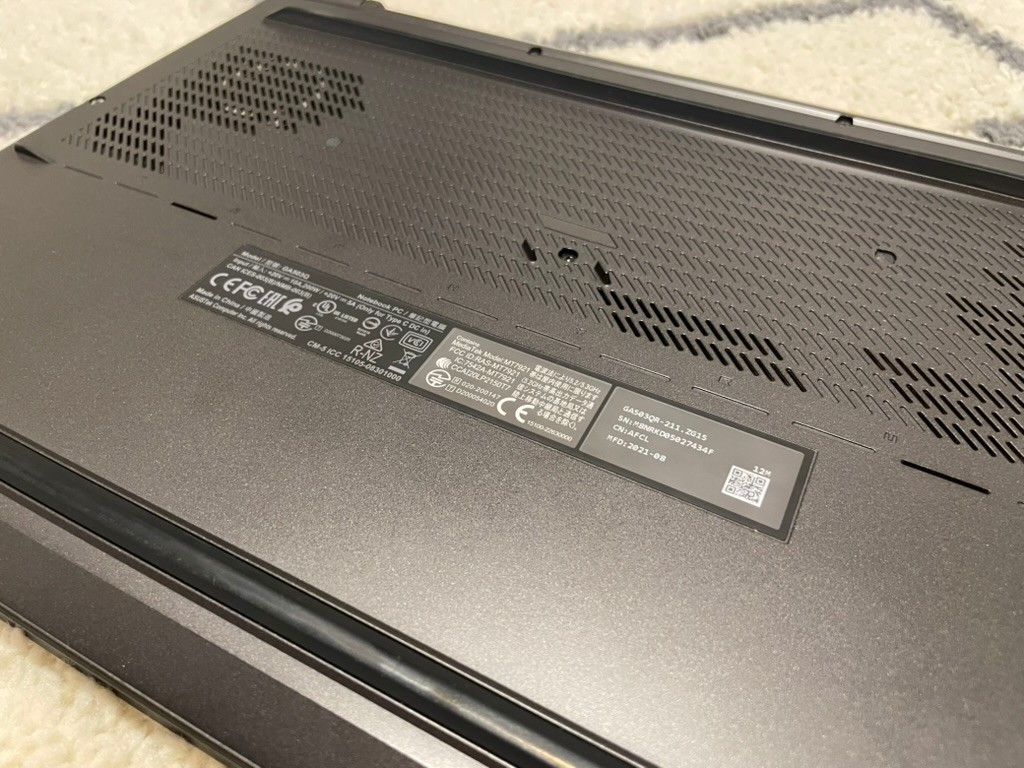 Asus ROG Zephyrus G15 GA503Q 15.6″ Ryzen 9 5900HS 16GB RAM 1TB GeForce RTX 3070