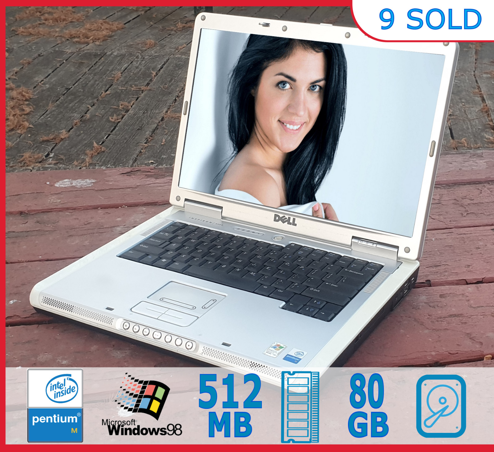 Windows 98 SE DOS Laptop Computer PC Pentium 4 M, FAST Gaming, Industrial & More