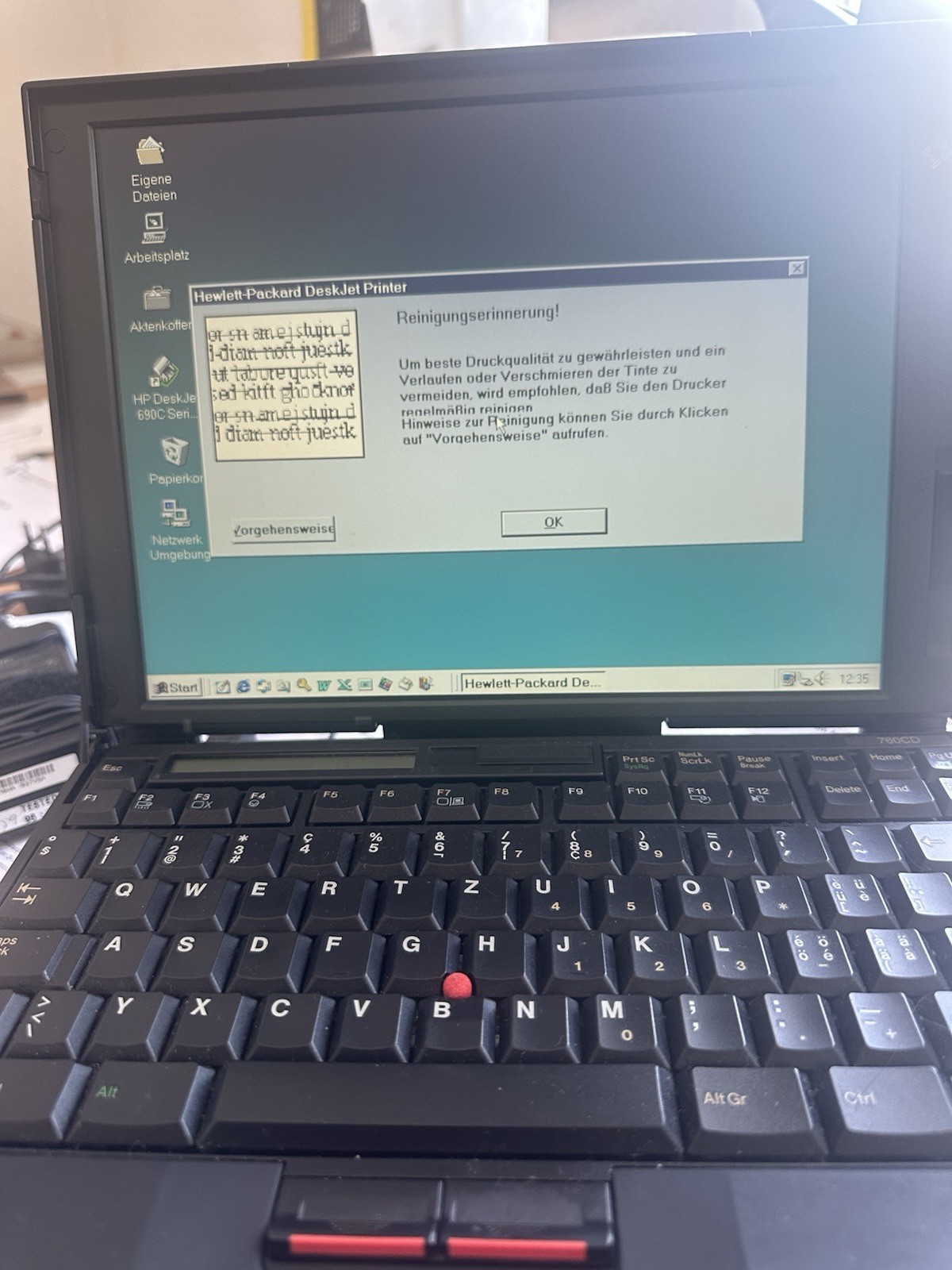 IBM ThinkPad 760 CD with lots of original accessories.