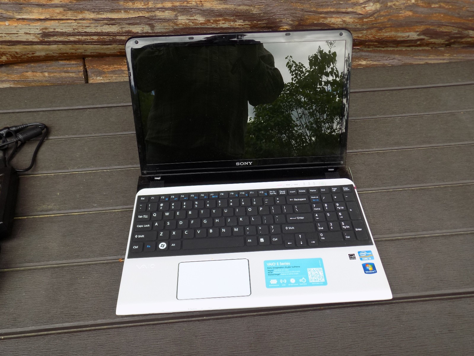 White Sony Vaio E Series Laptop PC SVE151D11L, Power Supply – Works