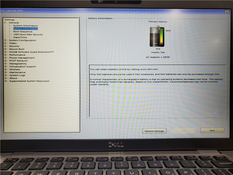 Dell Latitude 5411 Laptop i7-10850H 2.7GHz 8GB 1TB SSD MX250 Win 10 Pro COA
