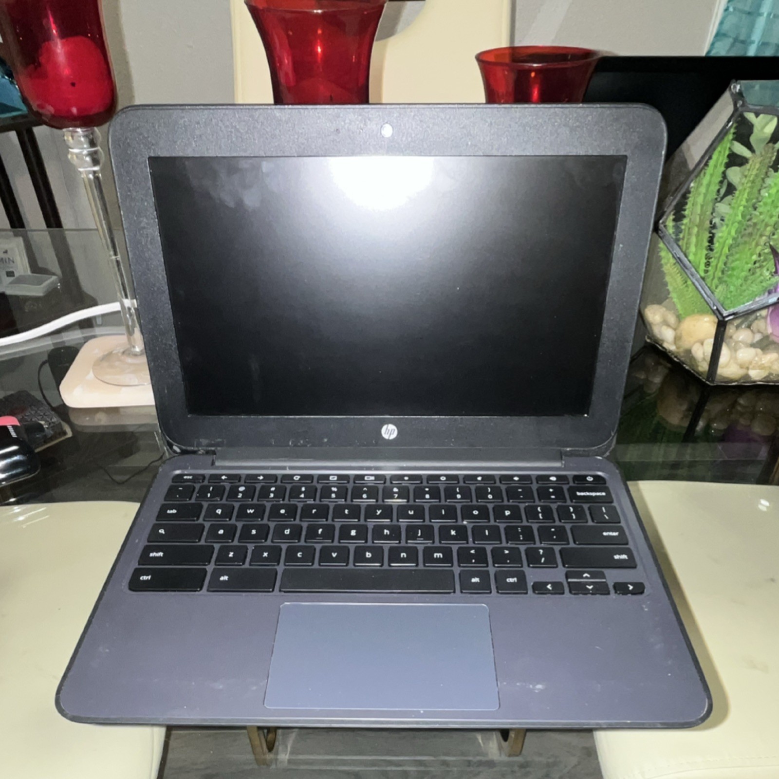 HP Chromebook Intel Celeron Chrome OS 11″ Laptop Black Webcam