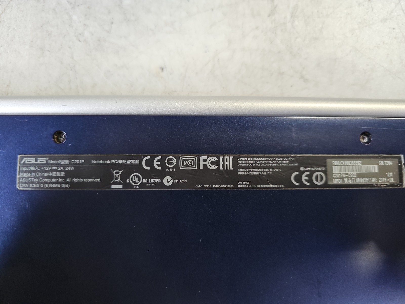 Chromebook C201P (ASUS C201PA-DS02) tested works!